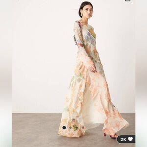 ASOS Floral Maxi Dress - Multicolor